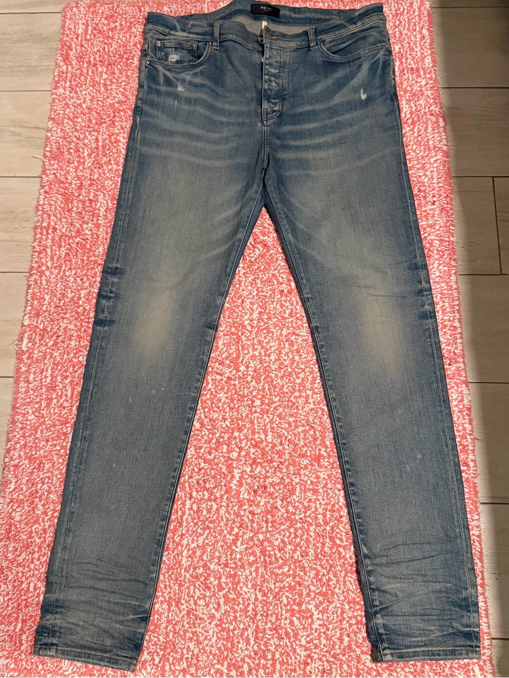 Amiri Slim Light Wash Blue Jeans